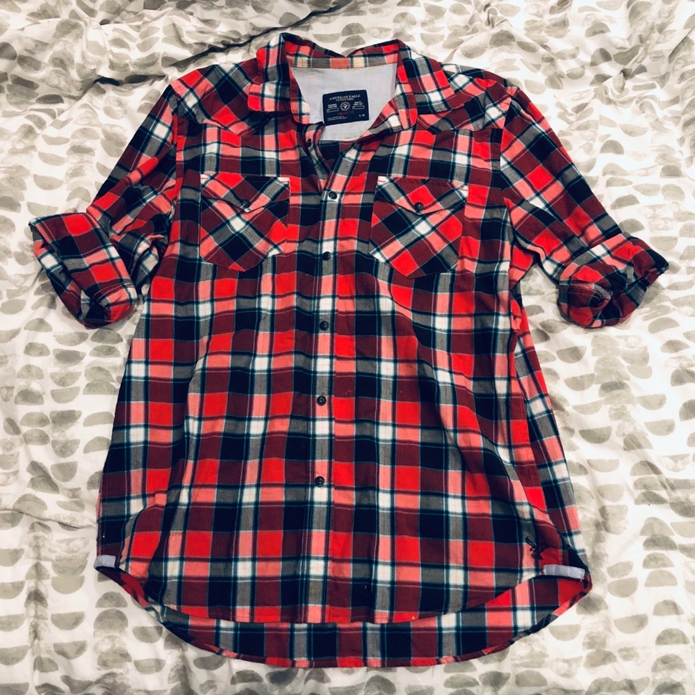 American Eagle Western Button Down